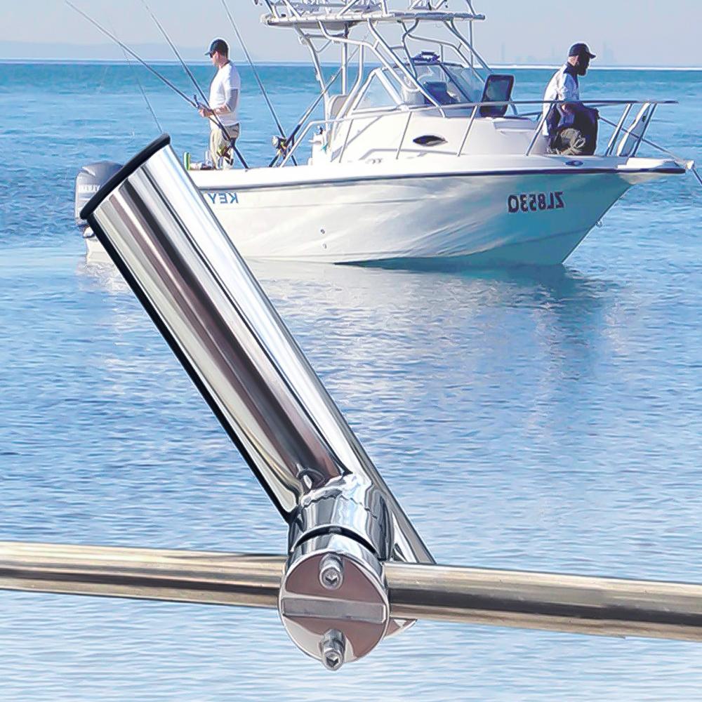 Accessoires de Bateau Accessoire d'Équipement de Pêche en Acier Inoxydable Support de Porte-Canne à Pêche Pivotant 22mm-26mm Bateaux Yacht