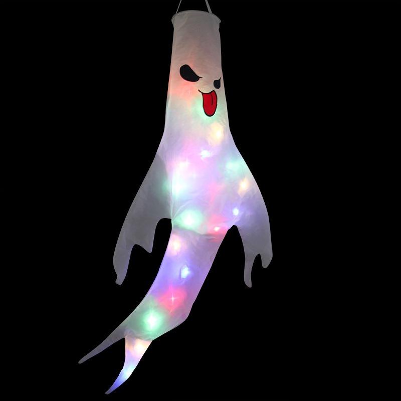 Halloween Decoration, Halloween Party Venue Layout Props, Ghost Festival Hanging, Ghost Wind Tunnel LED Luminous Ghost Pendant