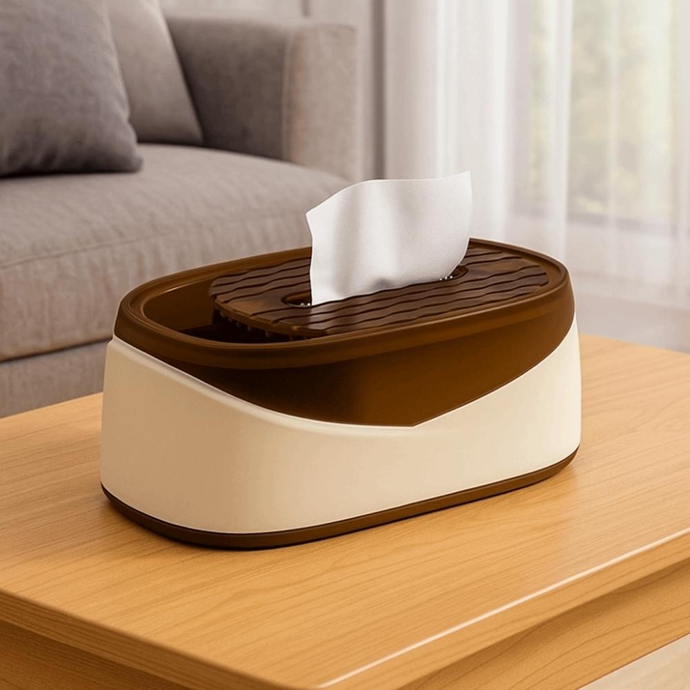 Durable Plastic Tissue Box Large Capacity Dustproof Napkin Holder Simple Tissue Paper Box Dining Room