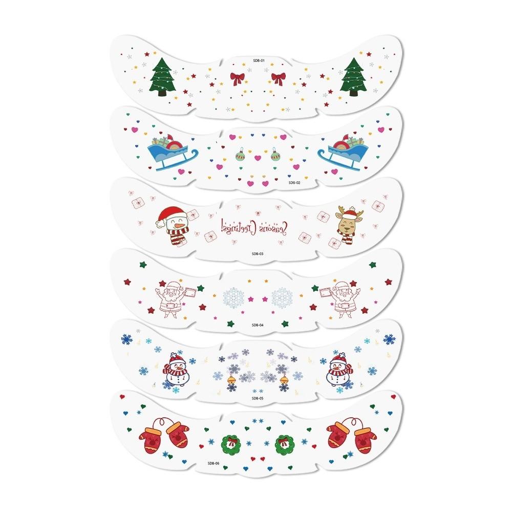 Sweet Style Face Tattoos Waterproof Scrapbook Stickers Realistic Stickers Holiday Events