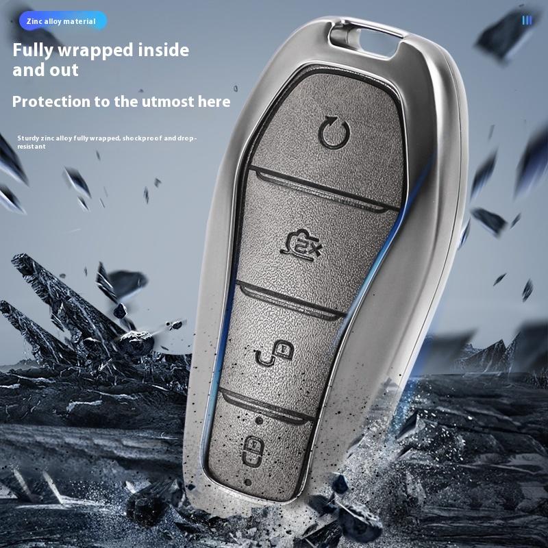 Fit For BYD Sealion 8 Song Plus Atto 3Tang L Dmi/P EV Car Key Case Cover Special Key Zinc Alloy Protection Cover