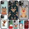 Christmas Deer Phone Case For iPhone 17 Air 15 16e 14 13 Pro Max Coque 12 11 Pro Max PLUS Cover