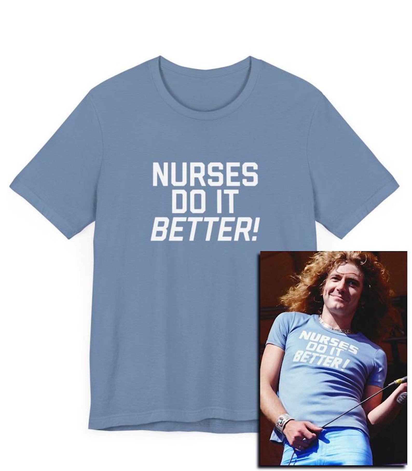 Nurses Do Things Better! Classic Rock T-Shirt worn by Robert, 70s, Health Care, Funny Shirt, Nursing Humor Gift, Funny Nurse Shirt, Gift L