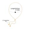 Yori Stainless Steel Minimalist Teardrop Pendant Adjustable Y Chain Tassel Necklace Waterproof Statement Jewelry Accessories