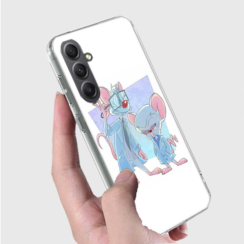 Pinky Anime and the Brain Case For Phone Samsung Galaxy A12 A22 A32 A52 A52S A13 A23 A33 A53 A14 A24 A34 A54 5G A73 A42 A9 A8 A7