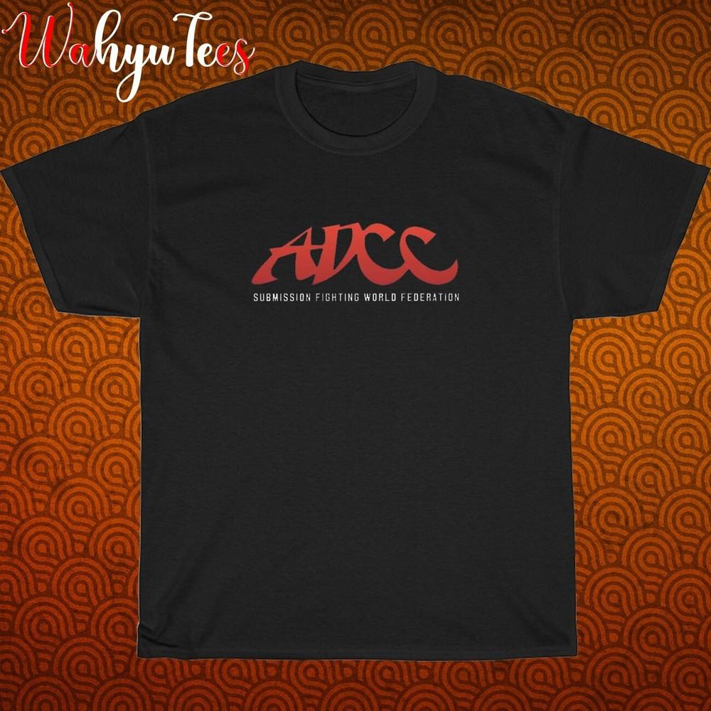 

New! ADCC Submission Fighting World Logo Black Navy Size S-5XL Unisex T-Shirt 4XL