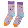 1 Pair Funny Socks Novelty Pattern Cotton Socks Colourful Casual Socks Gifts Men Women High Ankle Socks Bicycles Socks