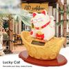 Brand New Duable.particular High Quality Lucky Cat Hand Hotel New Year Ornament Shop Solar Waving 11.5x7.5x12cm