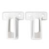 12pcs With Screws Wire Shelf Wall Bracket White Wire Rack Side Bracket Wire Shelf End Bracket  Wall
