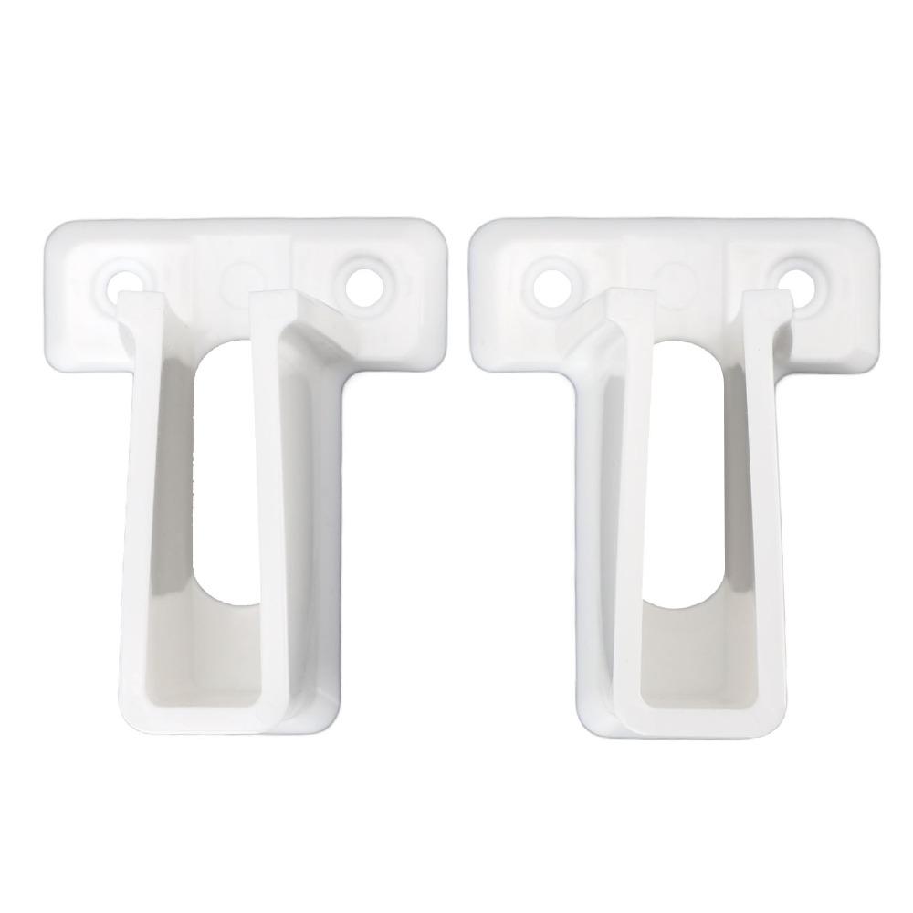 12pcs With Screws Wire Shelf Wall Bracket White Wire Rack Side Bracket Wire Shelf End Bracket  Wall