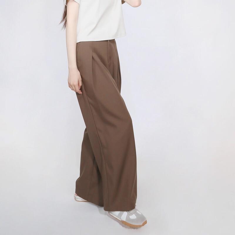 Sweet Basil Women's Loose Straight-Leg Casual Trousers