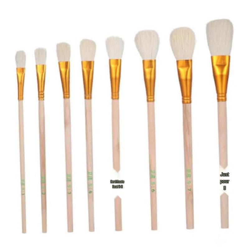 Gold Tip Ceramic and Watercolor Paint Brush Set - Boutique S Series