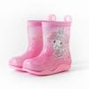 Sanrio Kids Waterproof Girls' Winter Rain Boots with Fleece Lining, Non-Slip Outdoor Rubber Boots