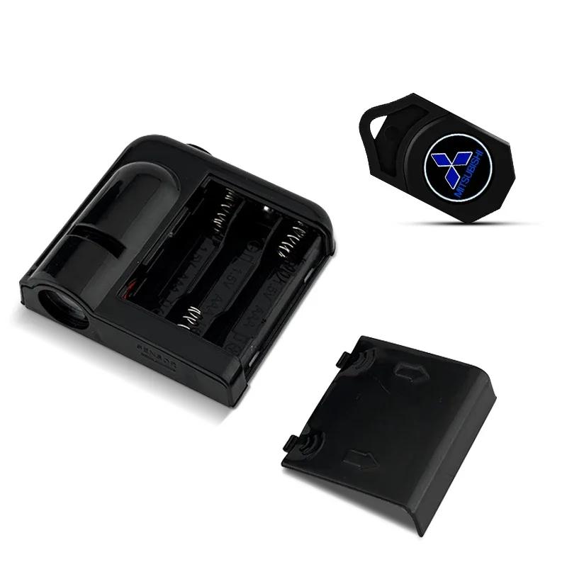LED Car Door Welcome Light Car Logo Projector Car Badg For Mitsubishi Outlander Lancer 10 9 ASX Eclipse L200 Pajero Triton Evo