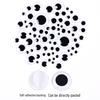 DIY 3D Animal Eyes with Adhesive Black & White Stickers for Crafting