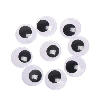 100 PCS Black With White Not Self-adhesive  Parts Creative Gift 's Eyes Dinosaur Eye  Accessories