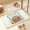 So Lovely R-Rilakkuma-S bear Anti‑Slip Floor Mat Short Plush Rug mat Soft Comfortable Machine Washable Home Decor