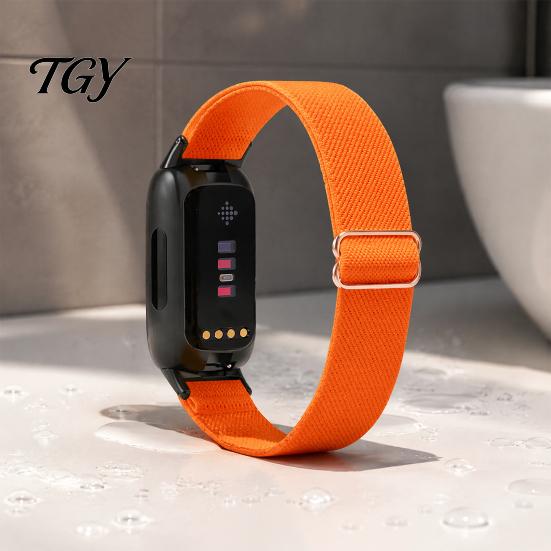 Lightweight Replacement Wrist Strap Elastic Nylon Watch Bands for Fitbit Inspire 3, Adjustable Quick Release Band Breathable Woven Sports Wristband