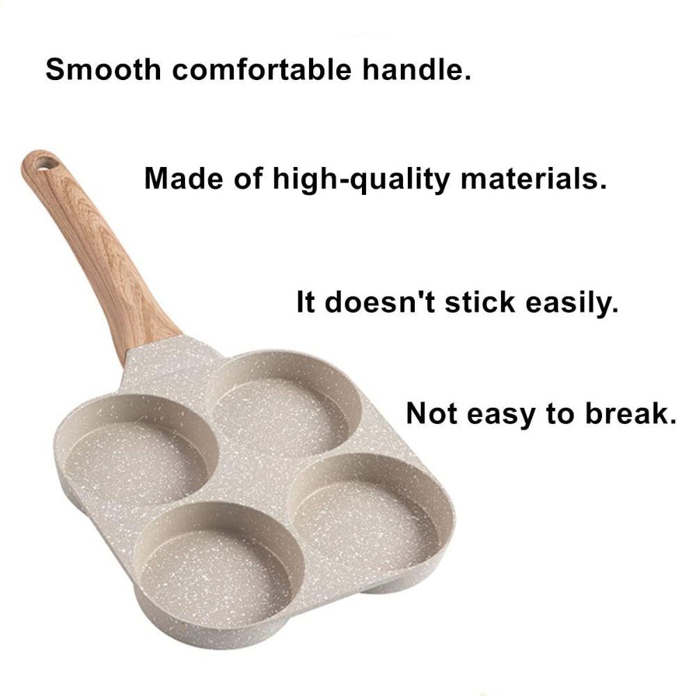 Non-stick Fried Egg Pan Four-Cup Divided Egg Skillet Burger Maker  Swedish Pancake