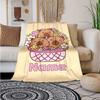 Capibara Flower Basket Customize Your Name Blanket Warm Comfortable And Soft Blankets Are Suitable For Home Lunch Break Blanket Office Sofa Sofa Gift