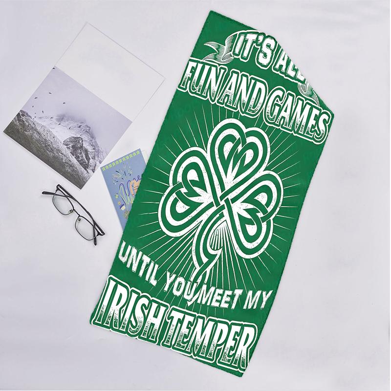 Irish Fashion Beach Towel: Ideal for Summer Adventures Soft, absorbent and quick drying suitable for swimming and bathing