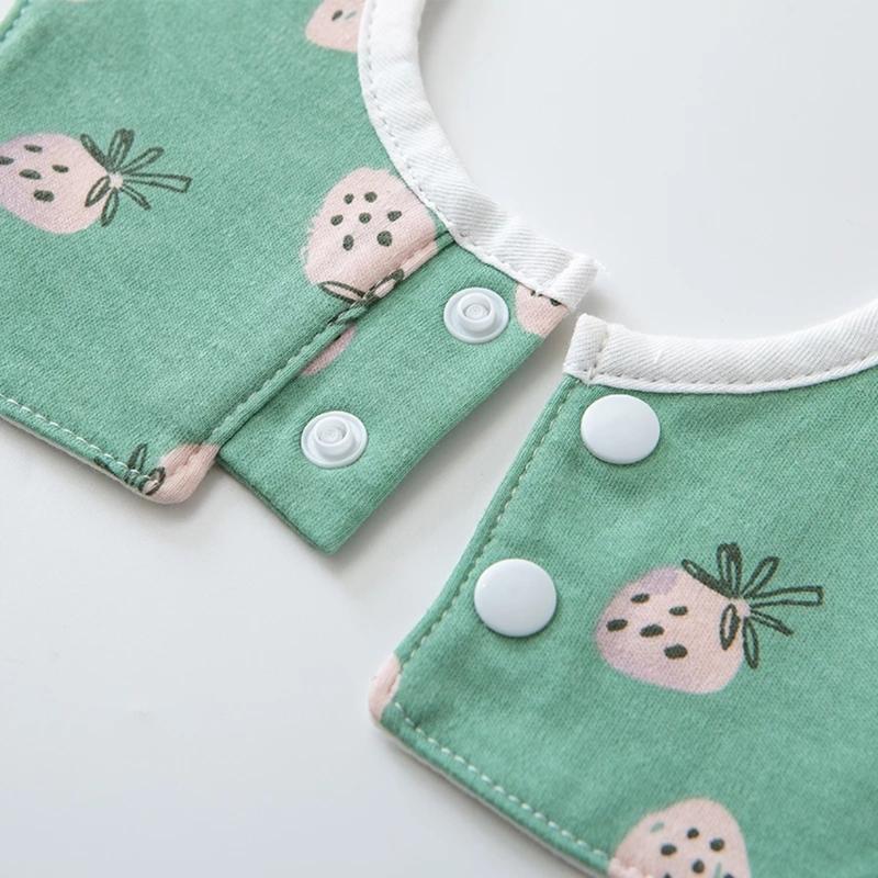 Toddler 360 Degree Rotation Drool Bibs Scarf Baby Infants Feeding Bib Soft Pure Cotton Bandana Waterproof Saliva Towel
