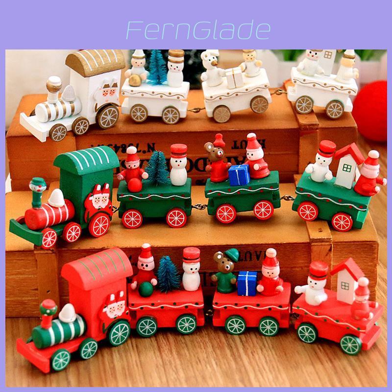 Delizioso Treno di Legno Decorazione Natalizia Regalo Ideale per le Feste per Bambini e Scuole