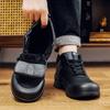 All Black Dirt-resistant Labor Insurance Shoes Oxford Cloth Anti-scalding Electric Welding Shoes Velvet Non-freezing Feet Cotton Shoes Stab-proof 