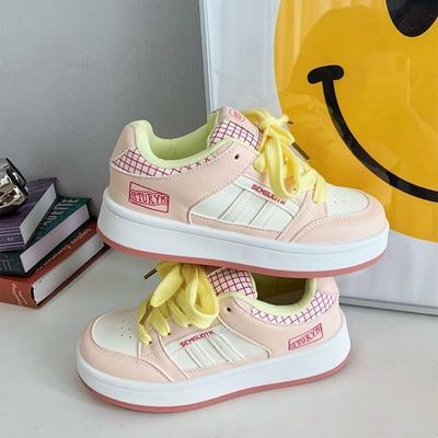 Blue Niche Design Board Shoes Women's Sports Spring New Summer Bread Shoes Student Breathable White Shoes