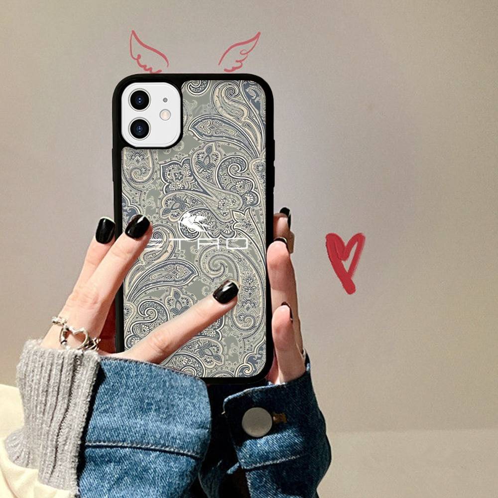 Classic Design E-Etro Phone Case For IPhone 17 16 Pro Max Air 13 12 Mini 14 15 Plus 11 PC+TPU Back Cover