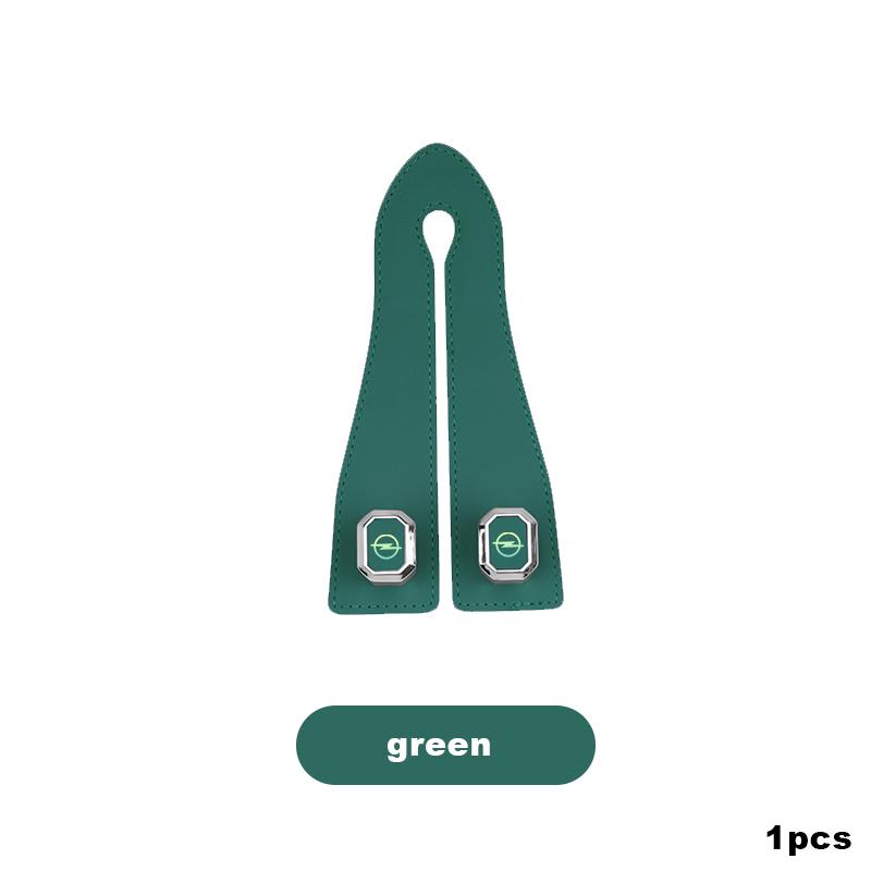 Metal car seat headrest hook 2-in-1 soft leather car seat backrest hanger For Opel Insignia Astra Antara Meriva Zafira H G Corsa HV8