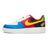 UNO X Nike Air Force 1 Low PS 50th Anniversary Kids Sneakers White Yellow-Zest University-Red DO6635-100