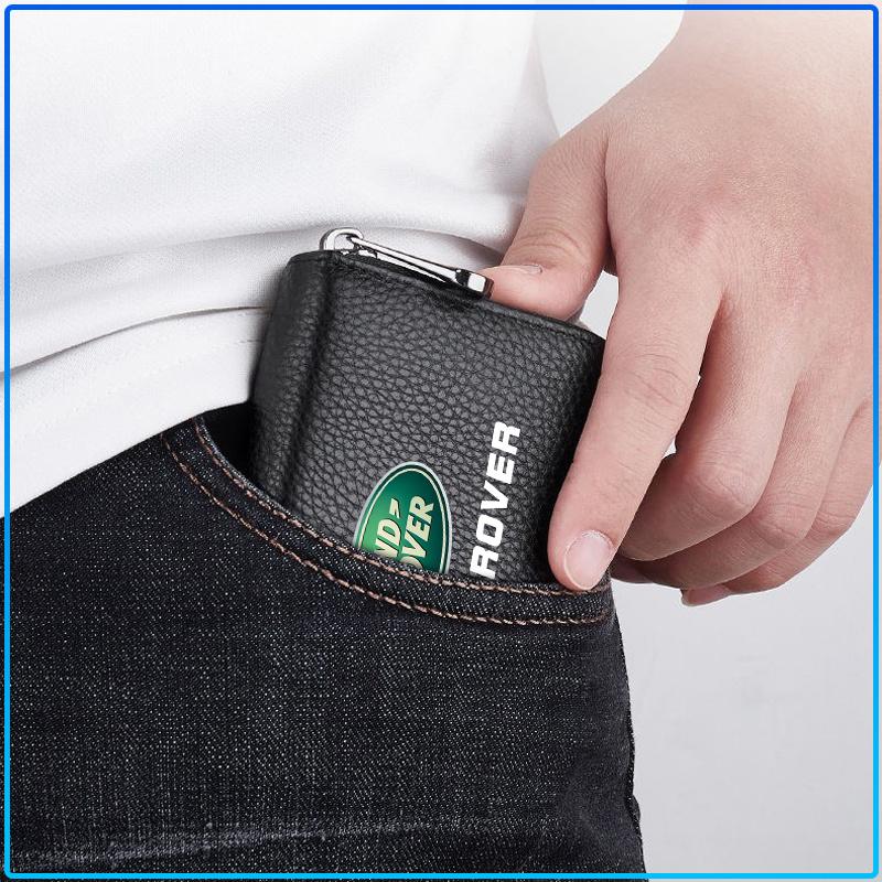 Leather Car Driver's License ID Card Bank Card Wallet Car Styling For Land Rover Freelander 2 L2 L319 L462 LF Range Sport Evoque L322 Discovery 2 3 4