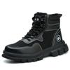 Lightweight Safety Shoes Men's Steel Toe Work Safety Boots Anti-smash Puncture Proof High Top Men Ankle Working Boot Man Booties