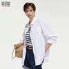 Teenie Weenie Women's Collegiate Striped Button-Up Shirt