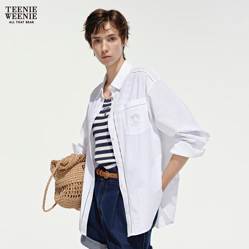 Teenie Weenie Women's Collegiate Striped Button-Up Shirt