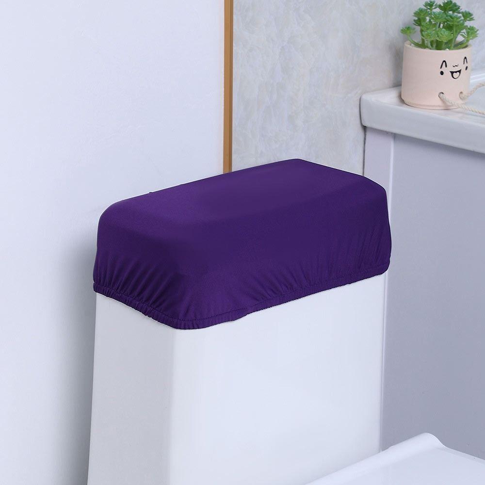 Washable Toilet Tank Protective Sleeves Soft Elastic Toilet Cover Toilet Tank Dust Cover Stretch