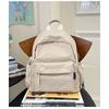Japanese Soft Girl Bag Female Korean Version of Solid Color Joker Girl Backpack Junior High School Students High School Students Backpack.