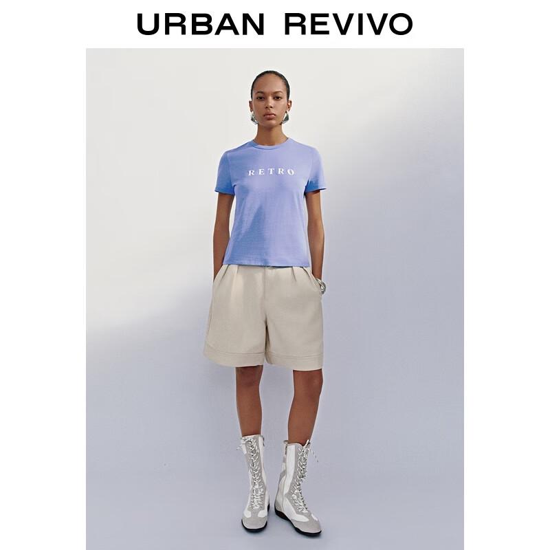UR Women s Casual Letter Cotton T-Shirt XL синий