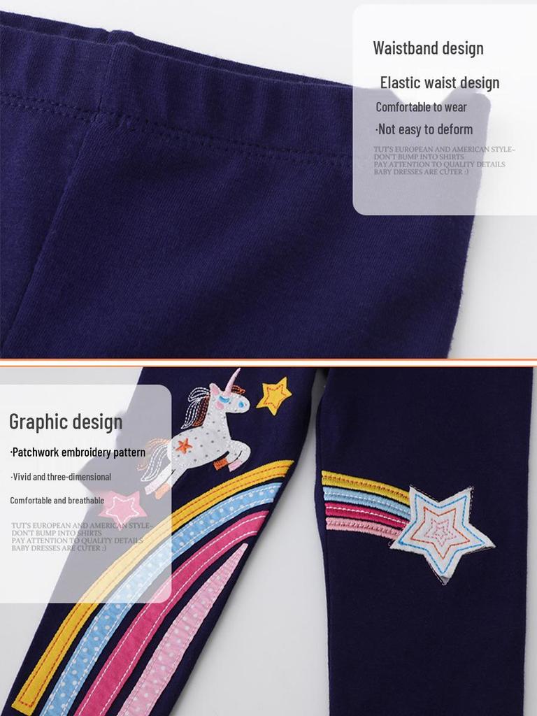Spring & Summer Girls' Leggings - Children's Pants for All Seasons