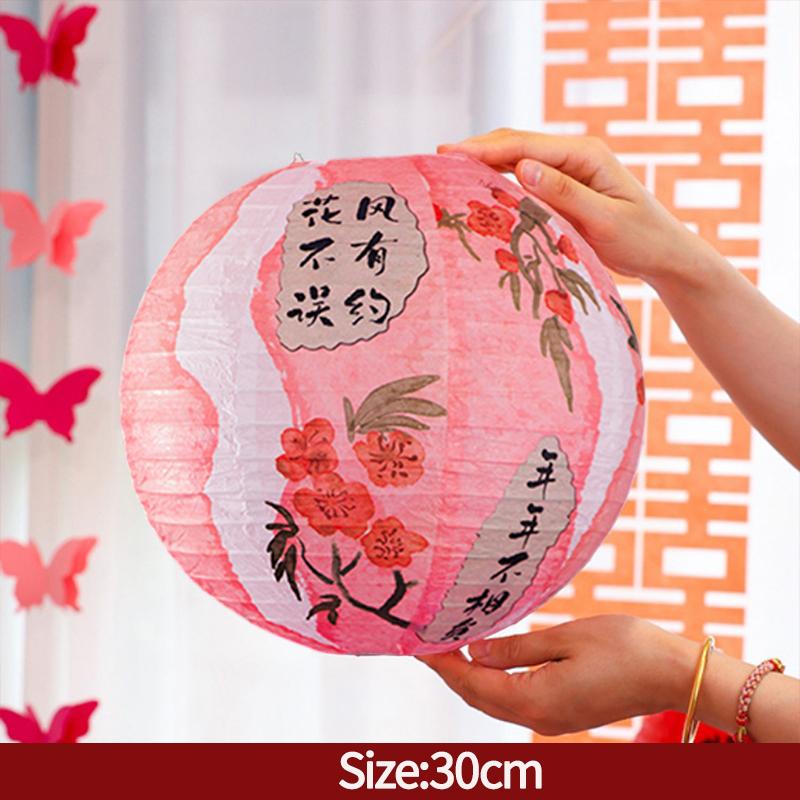 Chinese New Year Paper Lantern New Year 2025 Decoration Chinese Spring Festival Supplies The Year of Snake Hanging Lamp