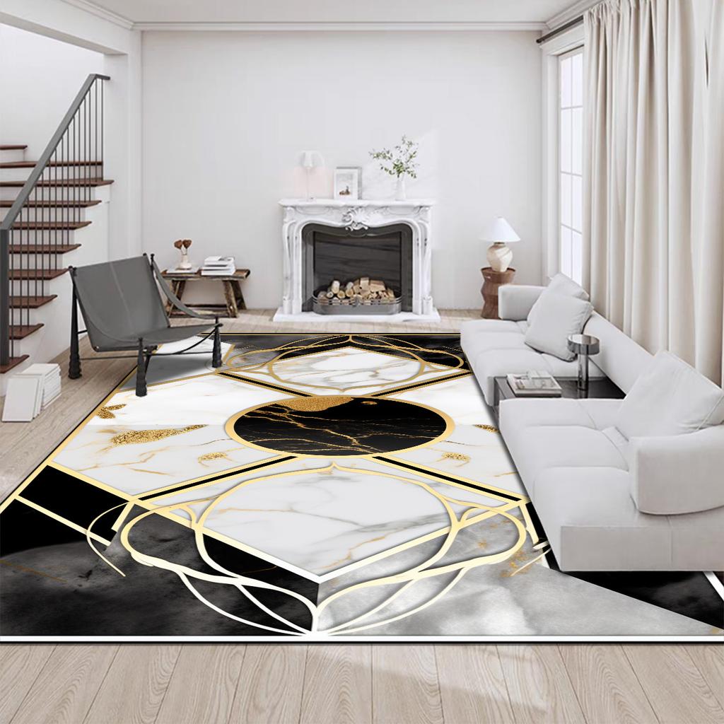 Luxury Modern Style Carpet for Living Room Big Size Coffee Tables Mat Home Decor Washable Rugs Non-slip Entrance Door Mats