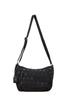 Toleur Tola Nylon Dot Large Shoulder Bag, Black, Women's, Lightweight, Large Capacity, Polka Dot Pattern, 11971-BK