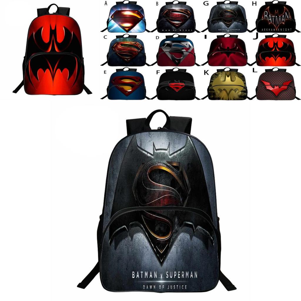 Fashion Super Hero Student Backpack With Arcuate Shoulder Strap For Teens