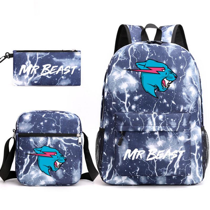 

Canvas Backpack Set For Students With Laptop Compartment And Breathable Design For Daily Use Style P