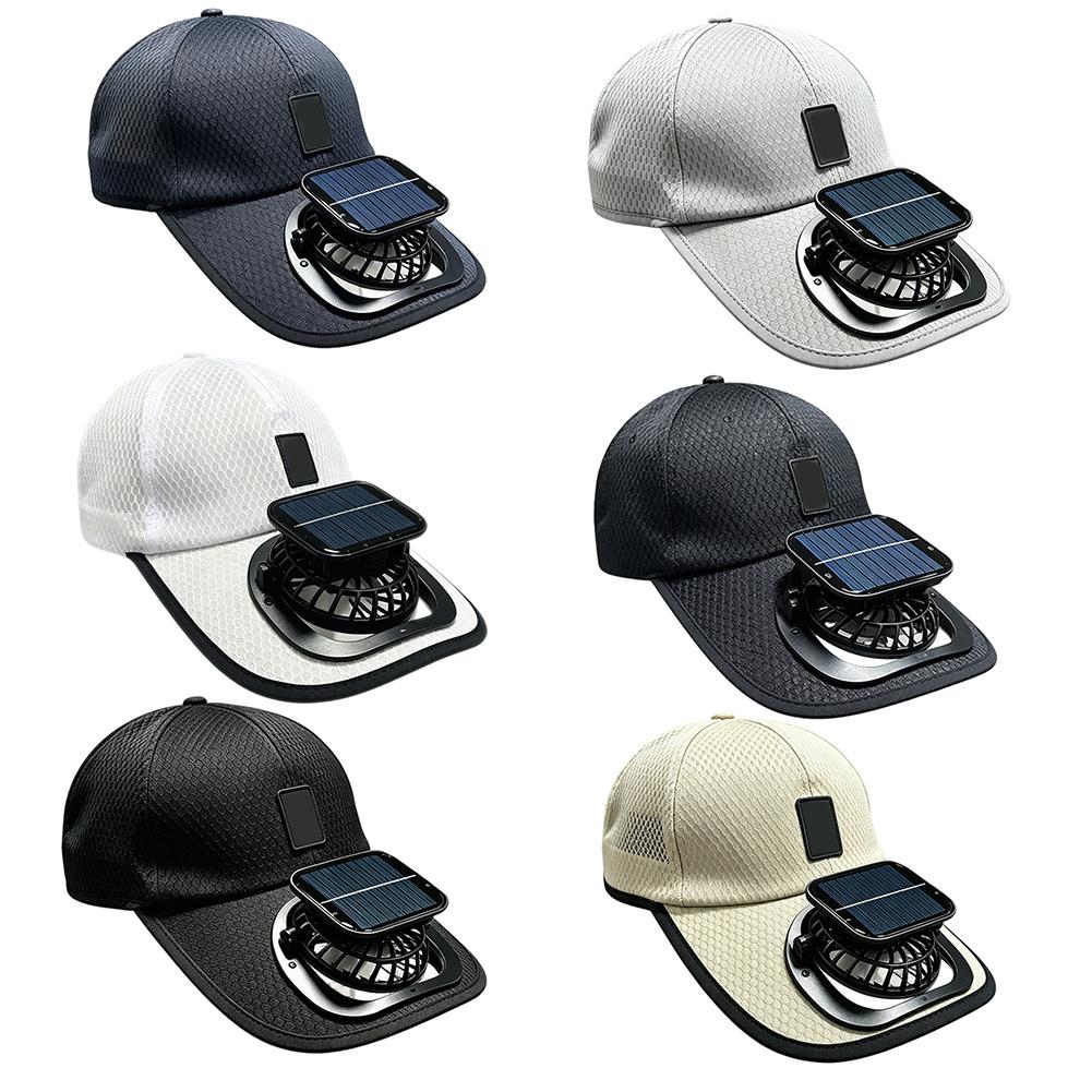 For Outdoor Sports Uv Protection Cap Solar Fan Hat For Sunny Days Comfortable Sun Protection Hat Adjustable Sunhat