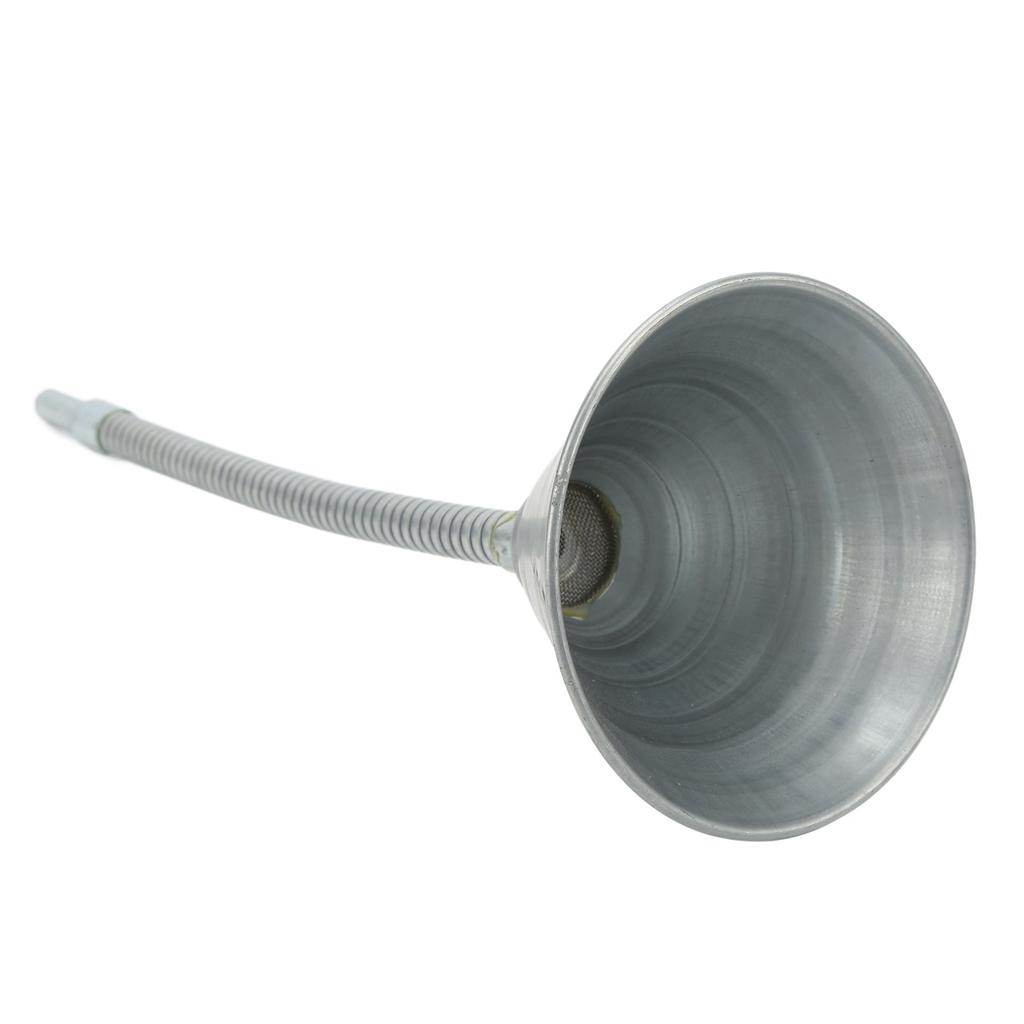Universal Priming Funnel Carbon Steel Spout Funnel with 330mm 12.99in Flexible Hose for Cars Motorcycles Trucks