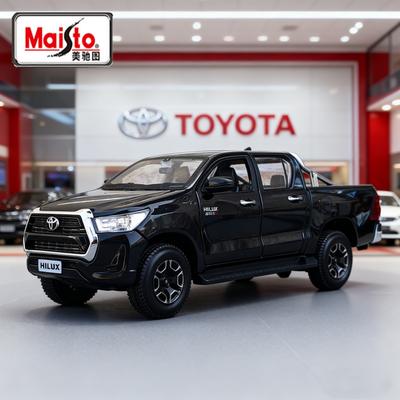 Maisto 1:24 Toyota Hilux Off Road Pickup Truck Alloy Scale Car Model Diecast Metal Static Collection Children Toy Car Vehicles