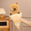 Cream Ice Strawberry Capybara Cute Cartoon Plush Doll Toy Decoration Bedroom