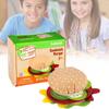 Colorful Diy Felt Burger Toy Set For Creative Play And Imaginative Sandwich Fun